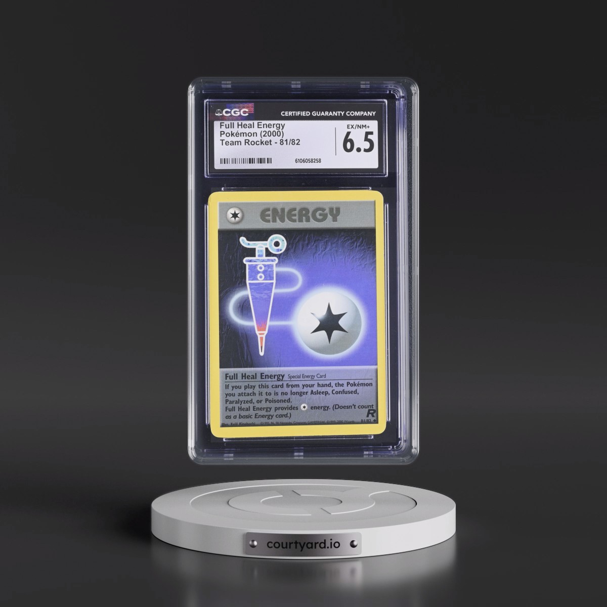 1999 Team Rocket #81/82 Full Heal Energy (CGC 6.5 EX-NM+)