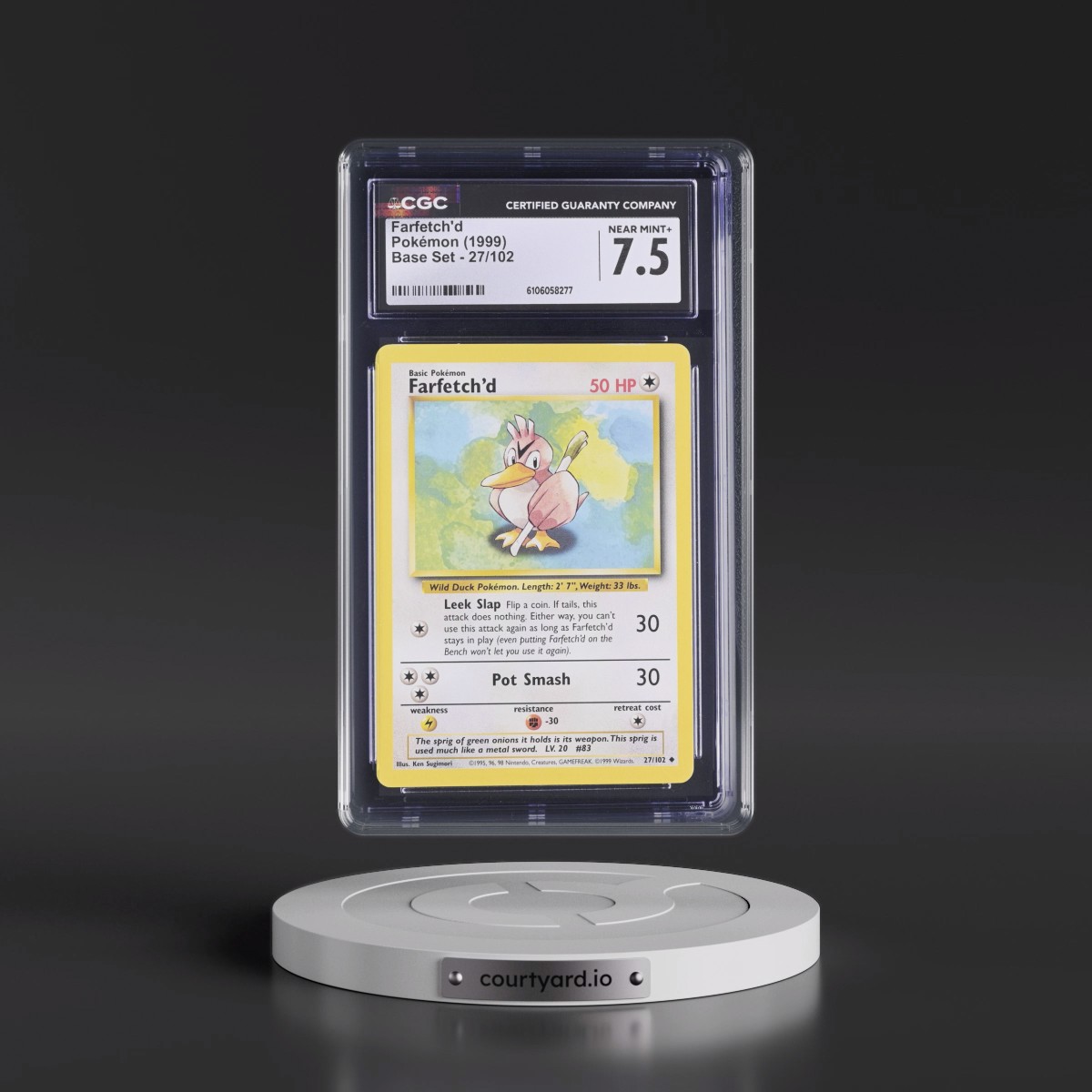 1999 Base Set #27/102 Farfetch'd (CGC 7.5 NM+)