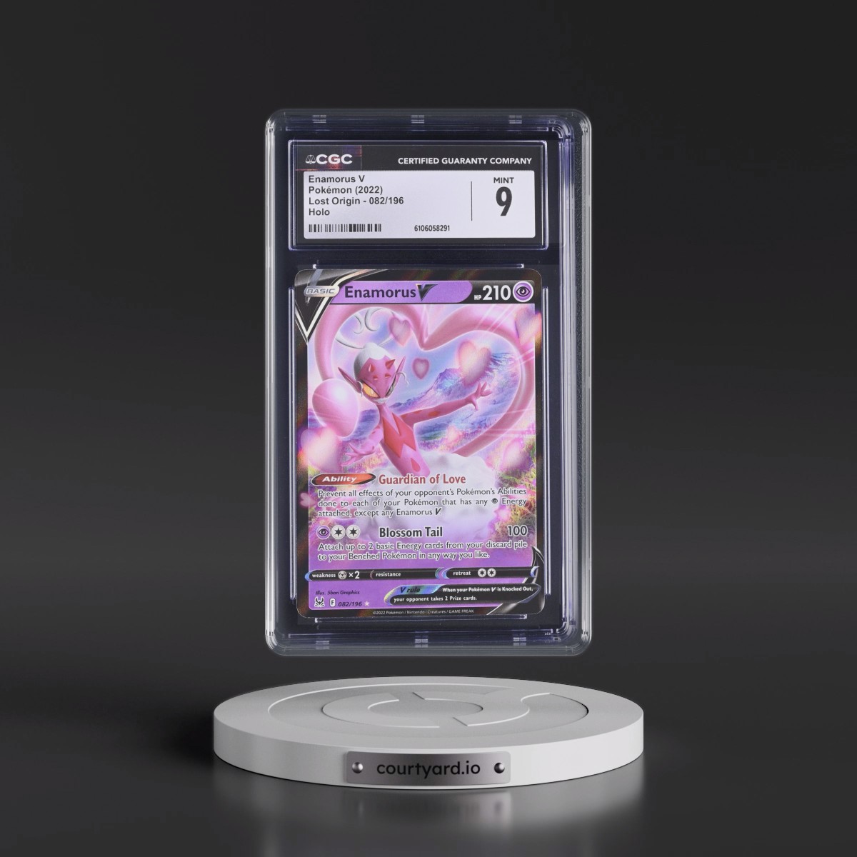 2022 Lost Origin #082/196 Enamorus V - Holo (CGC 9 MINT)