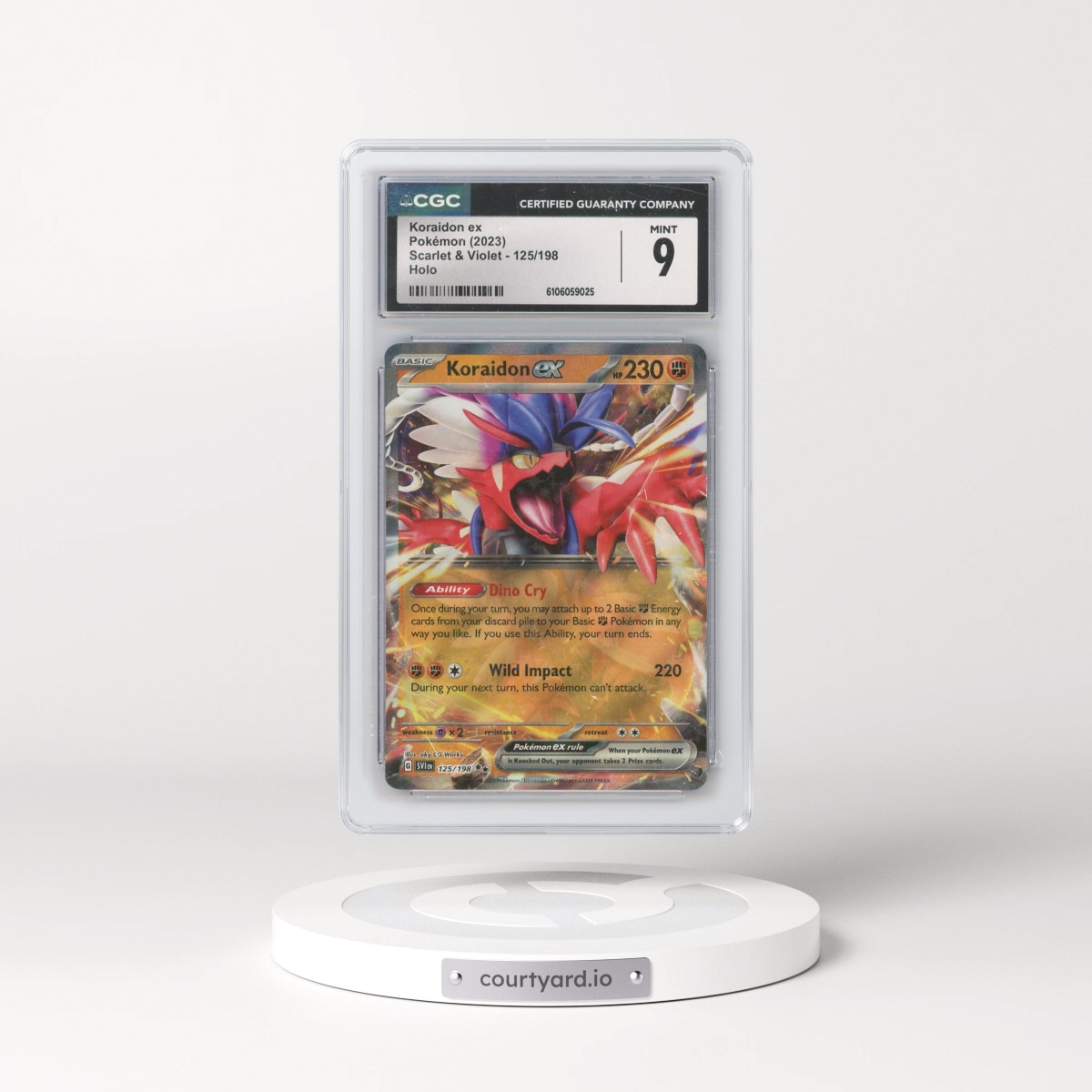 2023 Pokémon Svi EN-Scarlet & Violet #125 Koraidon EX - Holo (CGC 9 MINT)
