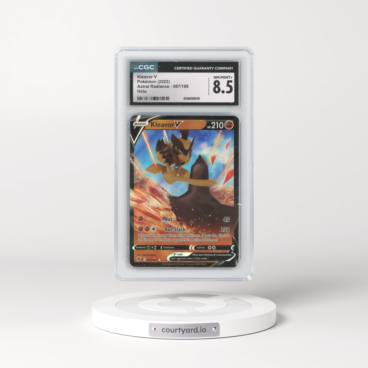 Astral Radiance #087/189 Kleavor V - Holo (CGC 8.5 NM-MT+)