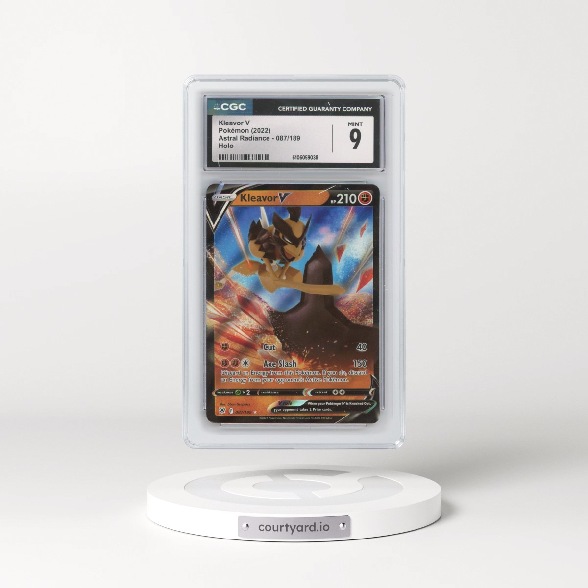 Astral Radiance #087/189 Kleavor V - Holo (CGC 9 MINT)
