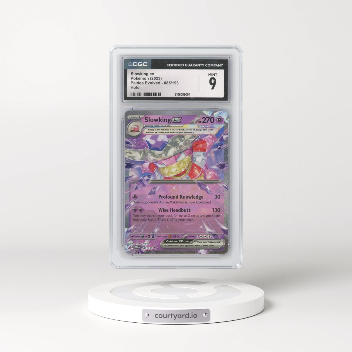 2023 Paldea Evolved - PAL EN #086/193 Slowking ex - Holo (CGC 9 MINT)