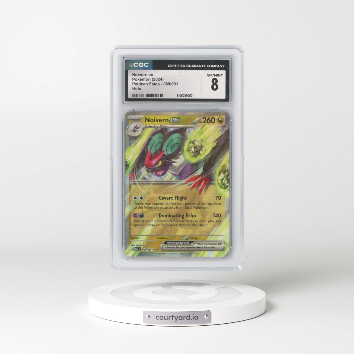 2024 Paldean Fates - PAF EN #069/091 Noivern ex - Holo (CGC 8 NM-MT)