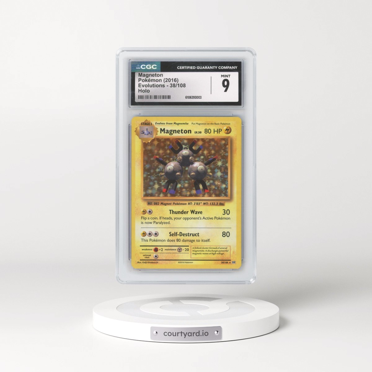 2016 Evolutions #38/108 Magneton - Holo (CGC 9 MINT)