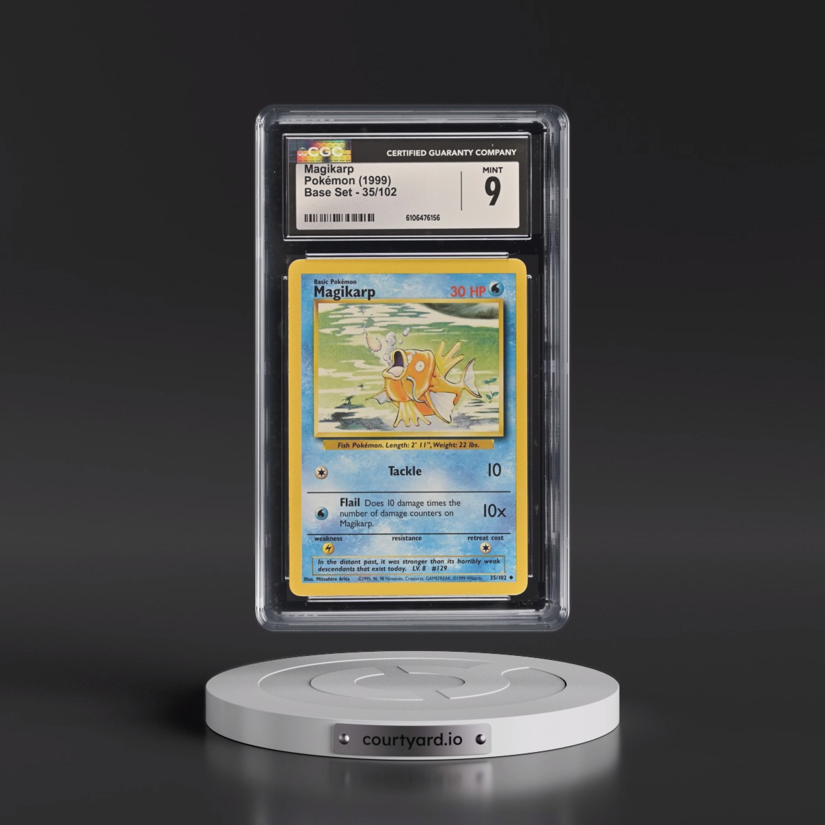 1999 Base Set #35/102 Magikarp (CGC 9 MINT)