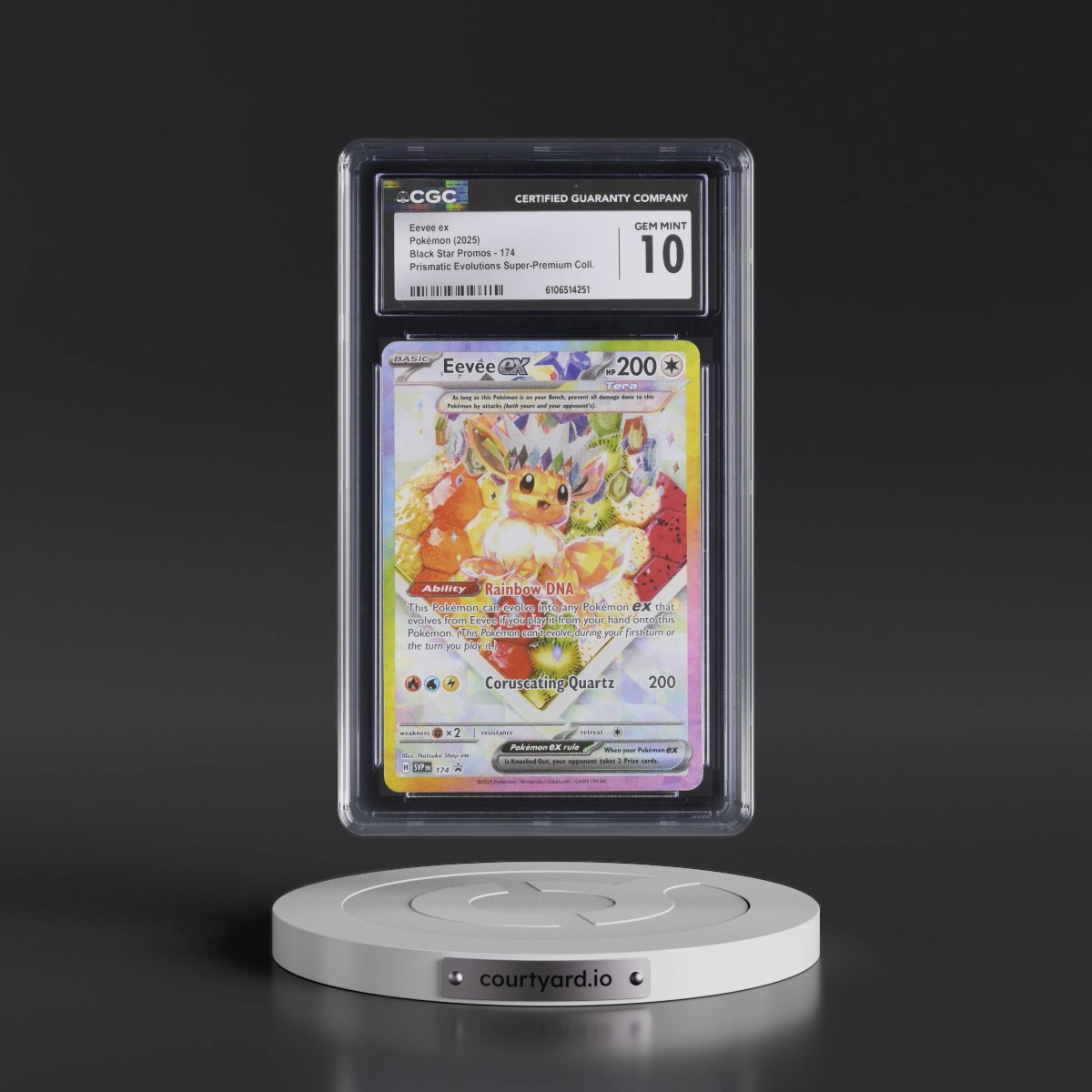 2023 Black Star Promos - Scarlet & Violet SVP EN #174 Eevee ex - Prismatic Evolutions Super-Premium Collection (Holo) (CGC 10 GEM MINT)