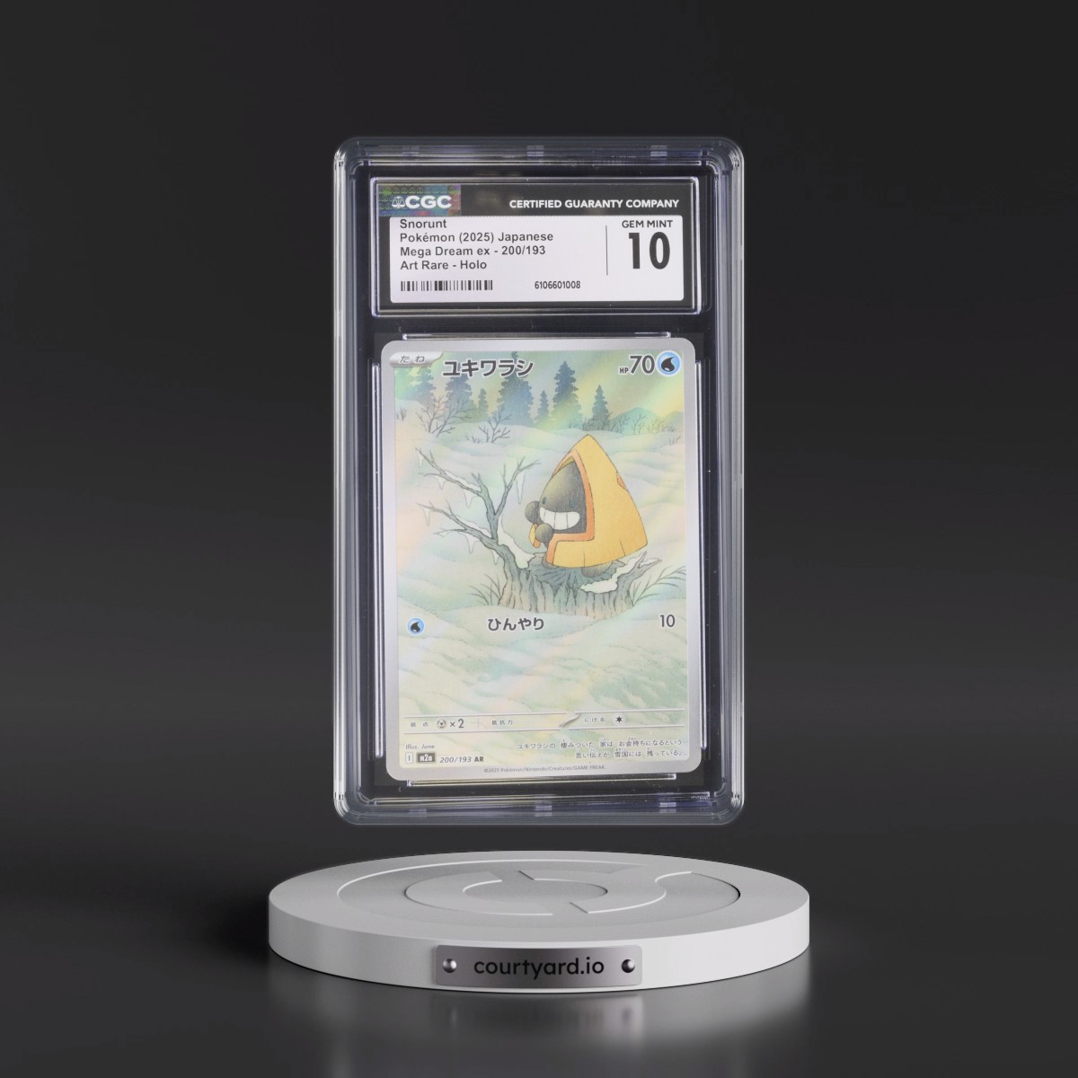 2025 Mega Dream ex - M2a #200/193 Snorunt - Art Rare Holo (CGC 10 GEM MINT)