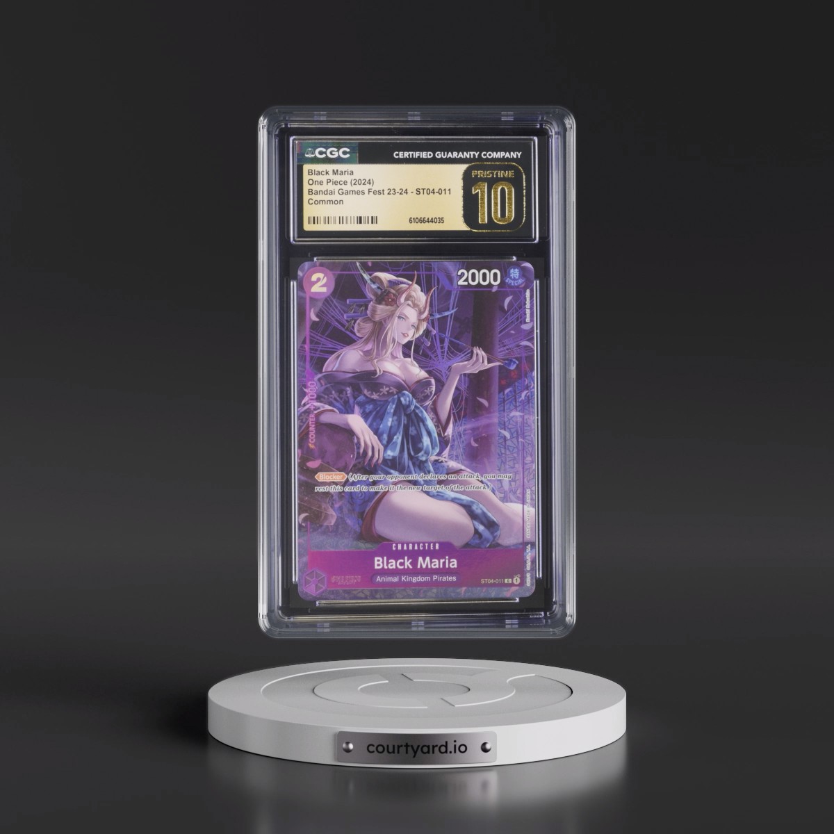 2024 Bandai Card Games Fest 23-24 (Textured Foil) - English #ST04-011 Black Maria (CGC 10 PRISTINE)