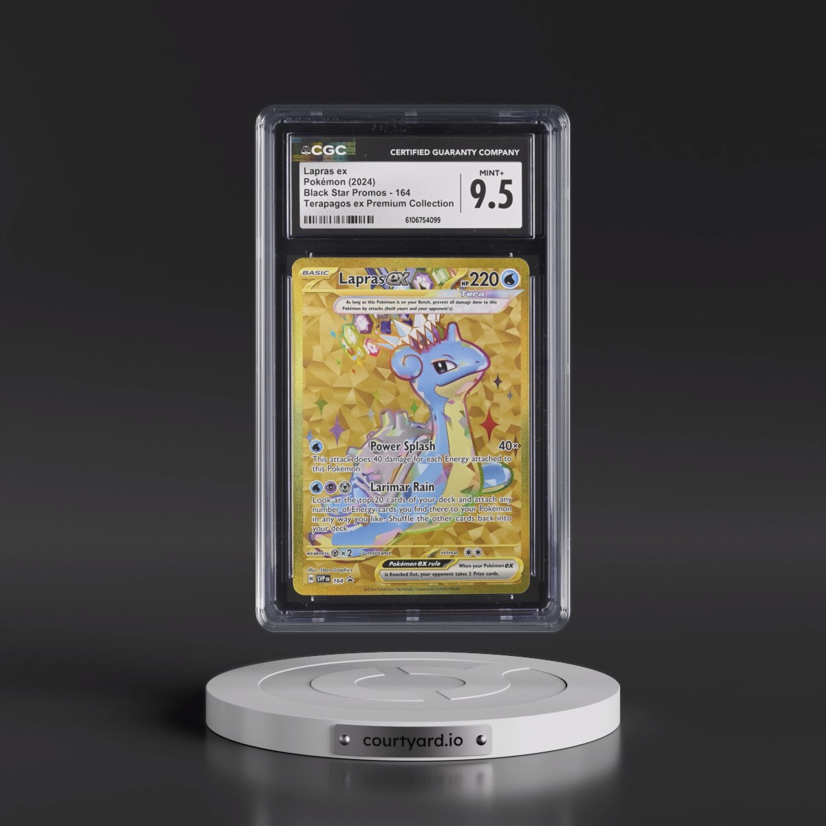 2023 Black Star Promos - Scarlet & Violet SVP EN #164 Lapras ex - Terapagos ex Premium Collection (Holo) (CGC 9.5 MINT+)