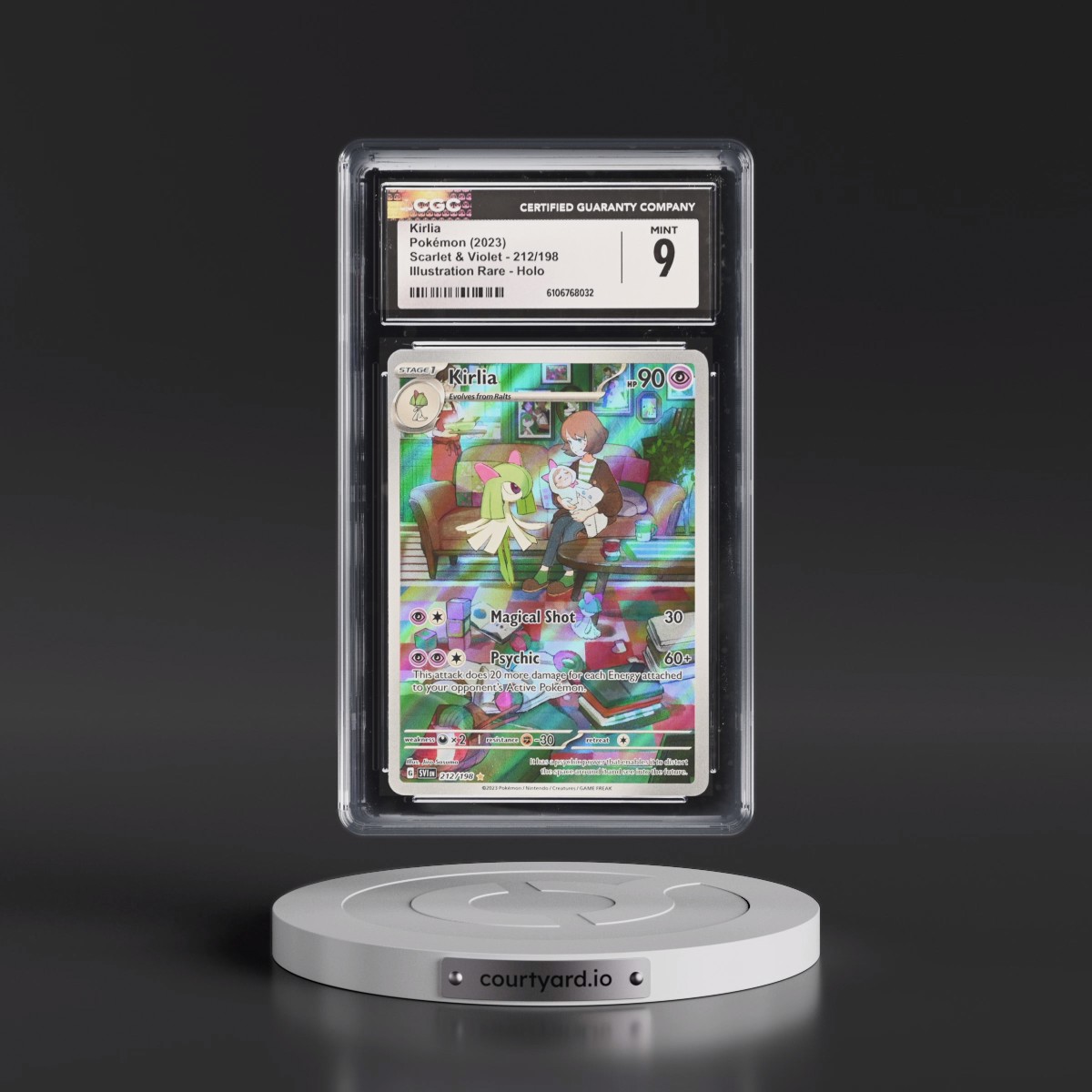 2023 Scarlet & Violet #212/198 Kirlia - Illustration Rare Holo (CGC 9 MINT)