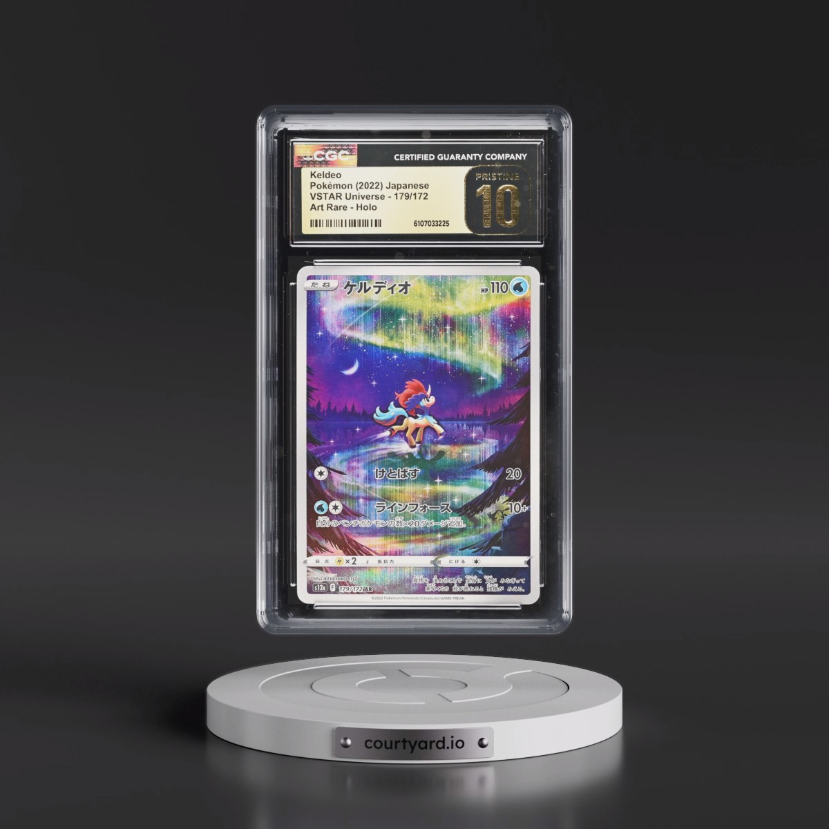 2022 VSTAR Universe #179/172 Keldeo - Art Rare Holo (CGC 10 PRISTINE)