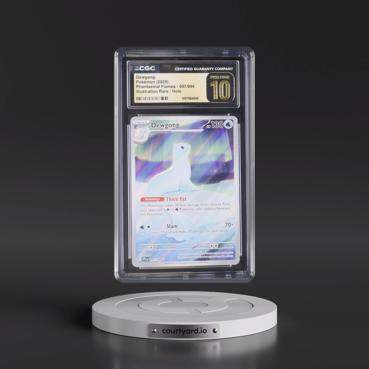 2025 Phantasmal Flames - PFL EN #097/094 Dewgong - Illustration Rare Holo (CGC 10 PRISTINE)
