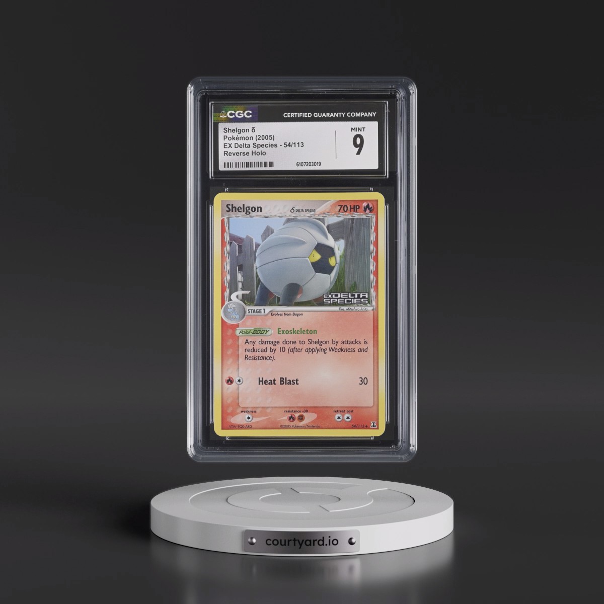 2005 EX Delta Species #54/113 Shelgon δ - Reverse Holo (CGC 9 MINT)