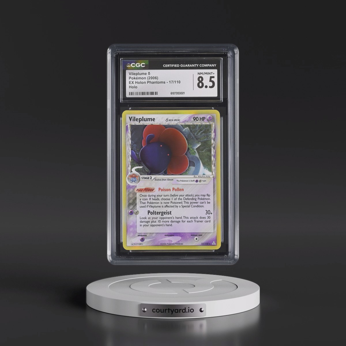 2006 EX Holon Phantoms #17/110 Vileplume δ - Holo (CGC 8.5 NM-MT+)