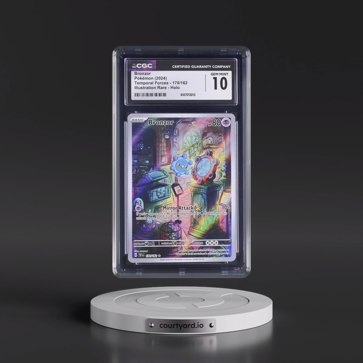 2023 Temporal Forces - TEF EN #170/162 Bronzor - Illustration Rare Holo (CGC 10 GEM MINT)