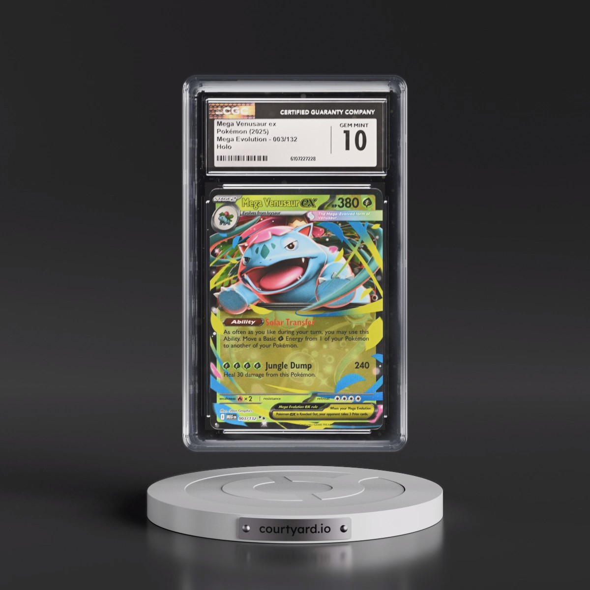 2025 Mega Evolution - MEG EN #003/132 Mega Venusaur ex - Holo (CGC 10 GEM MINT)