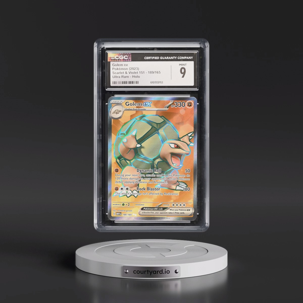 2023 Scarlet & Violet 151 - MEW EN #189/165 Golem ex - Ultra Rare Holo (CGC 9 MINT)