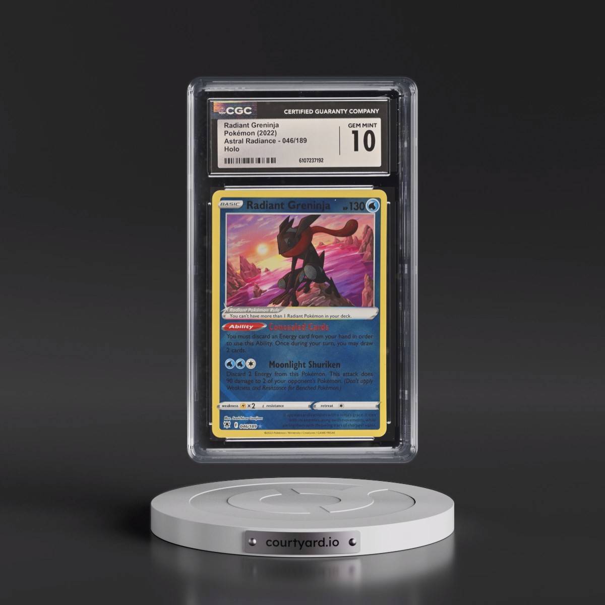 Astral Radiance #046/189 Radiant Greninja - Holo (CGC 10 GEM MINT)