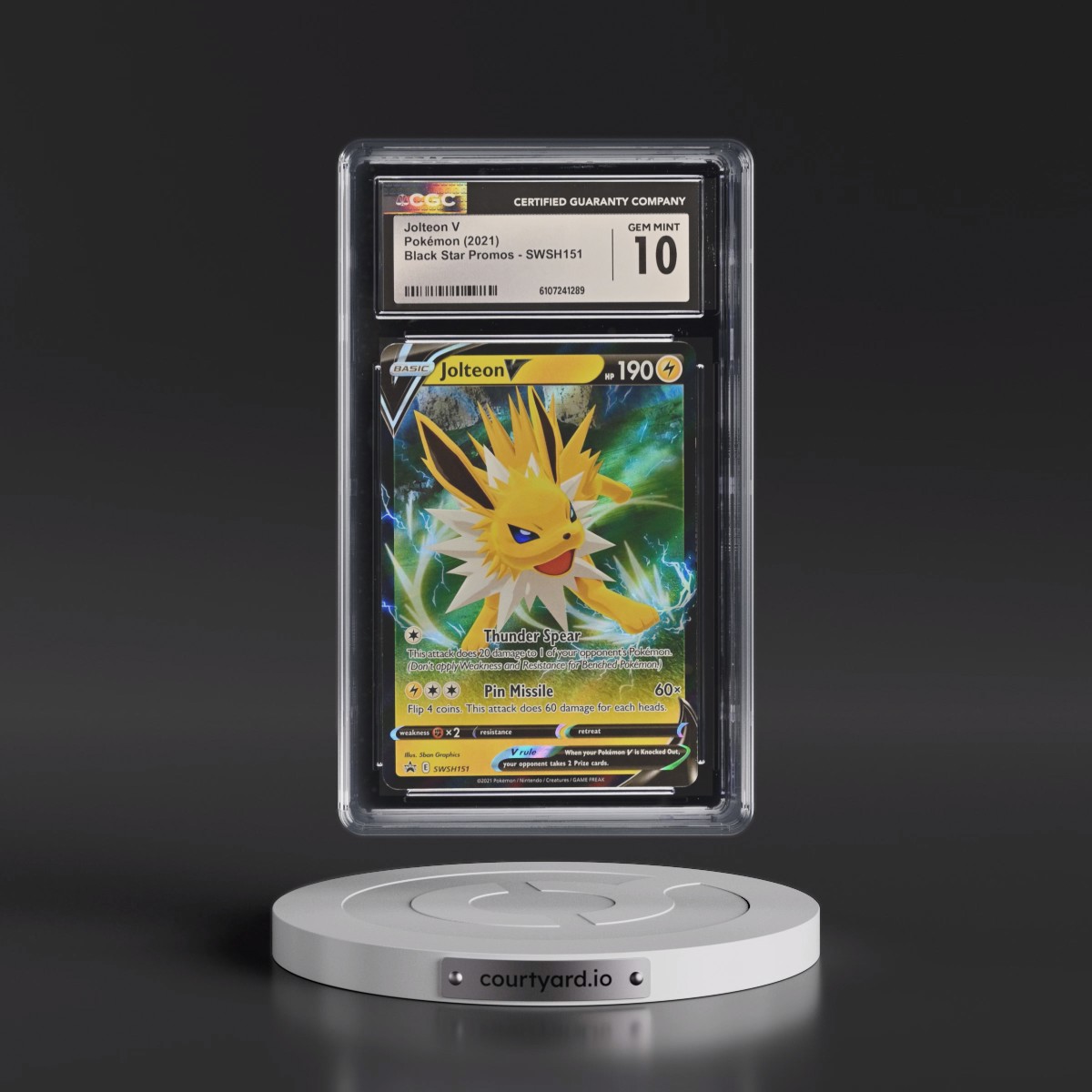 2017 Black Star Promos - Sword & Shield #SWSH151 Jolteon V - Holo (CGC 10 GEM MINT)