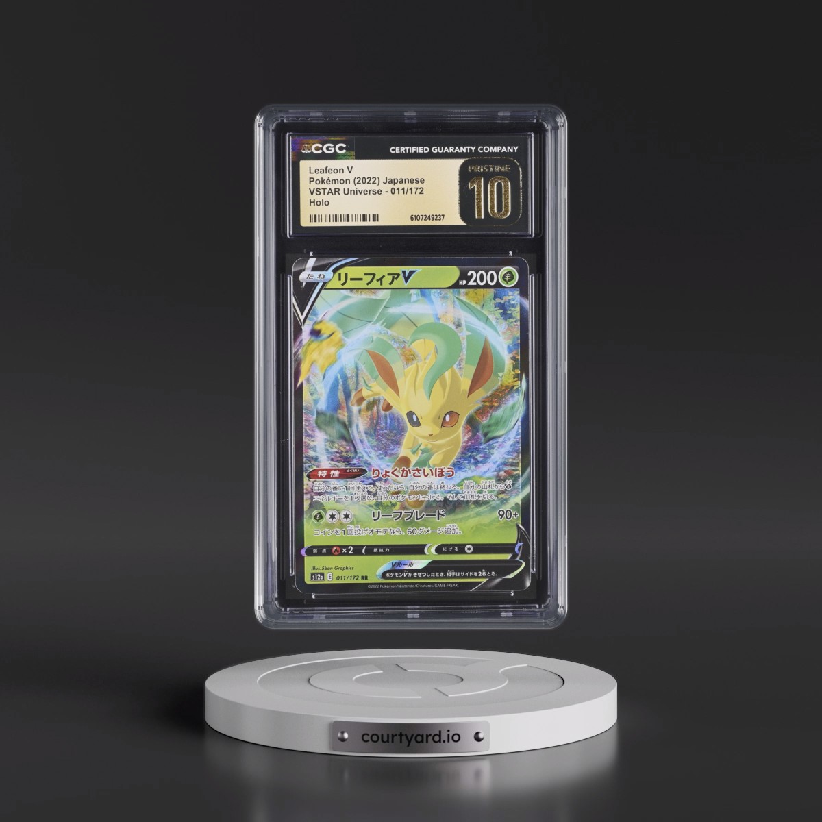 2022 VSTAR Universe #011/172 Leafeon V - Holo (CGC 10 PRISTINE)