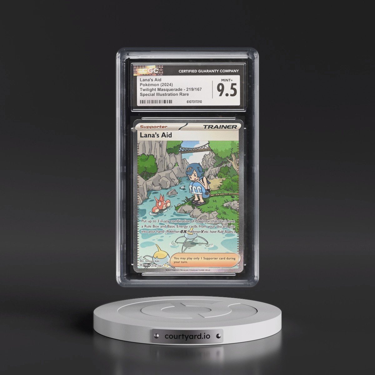 2024 Twilight Masquerade - TWM EN #219/167 Lana's Aid - Special Illustration Rare (Holo) (CGC 9.5 MINT+)