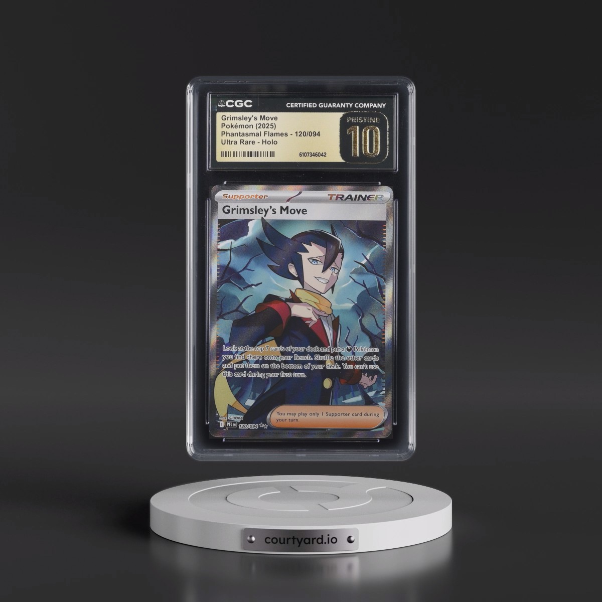 2025 Phantasmal Flames - PFL EN #120/094 Grimsley's Move - Ultra Rare Holo (CGC 10 PRISTINE)