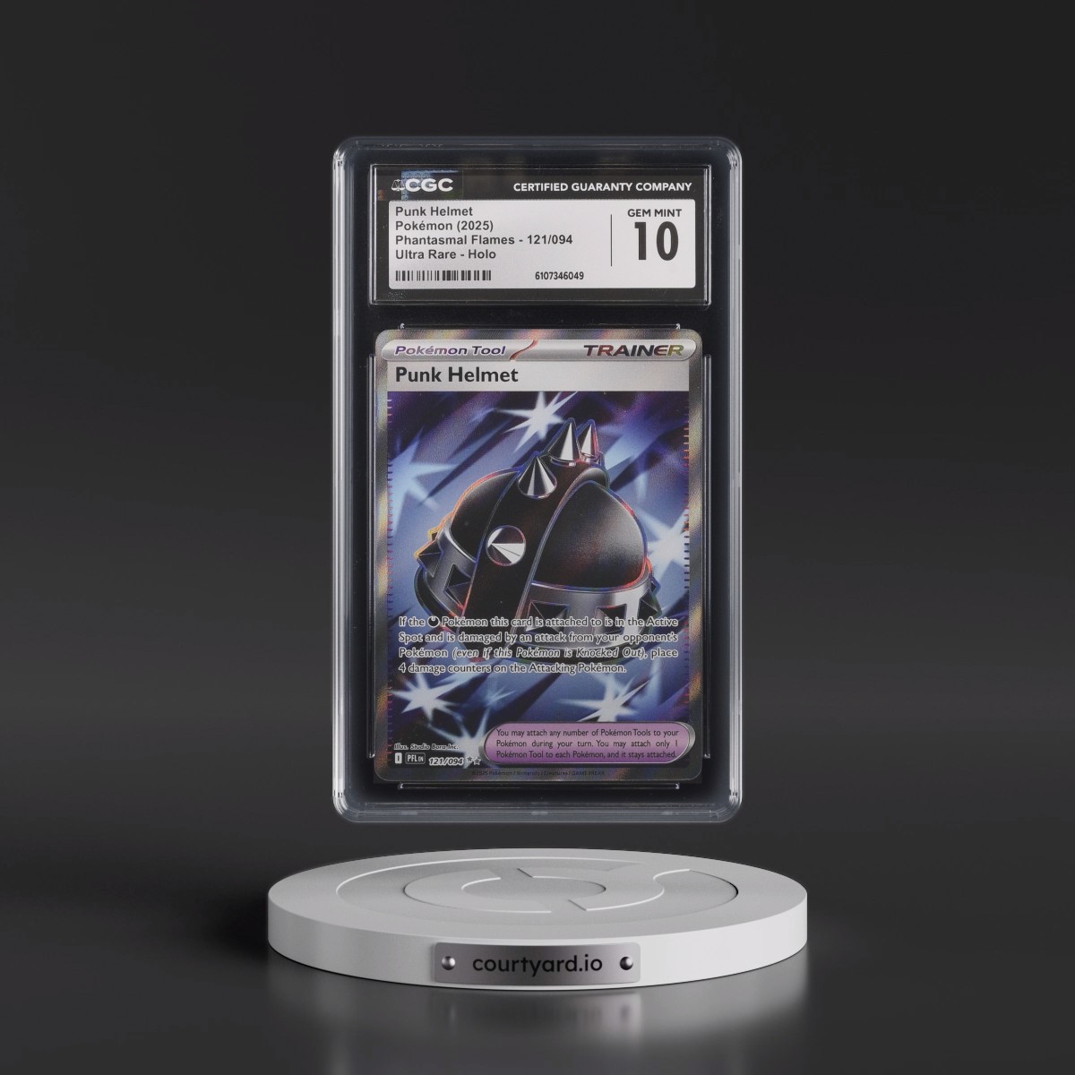2025 Phantasmal Flames - PFL EN #121/094 Punk Helmet - Ultra Rare Holo (CGC 10 GEM MINT)