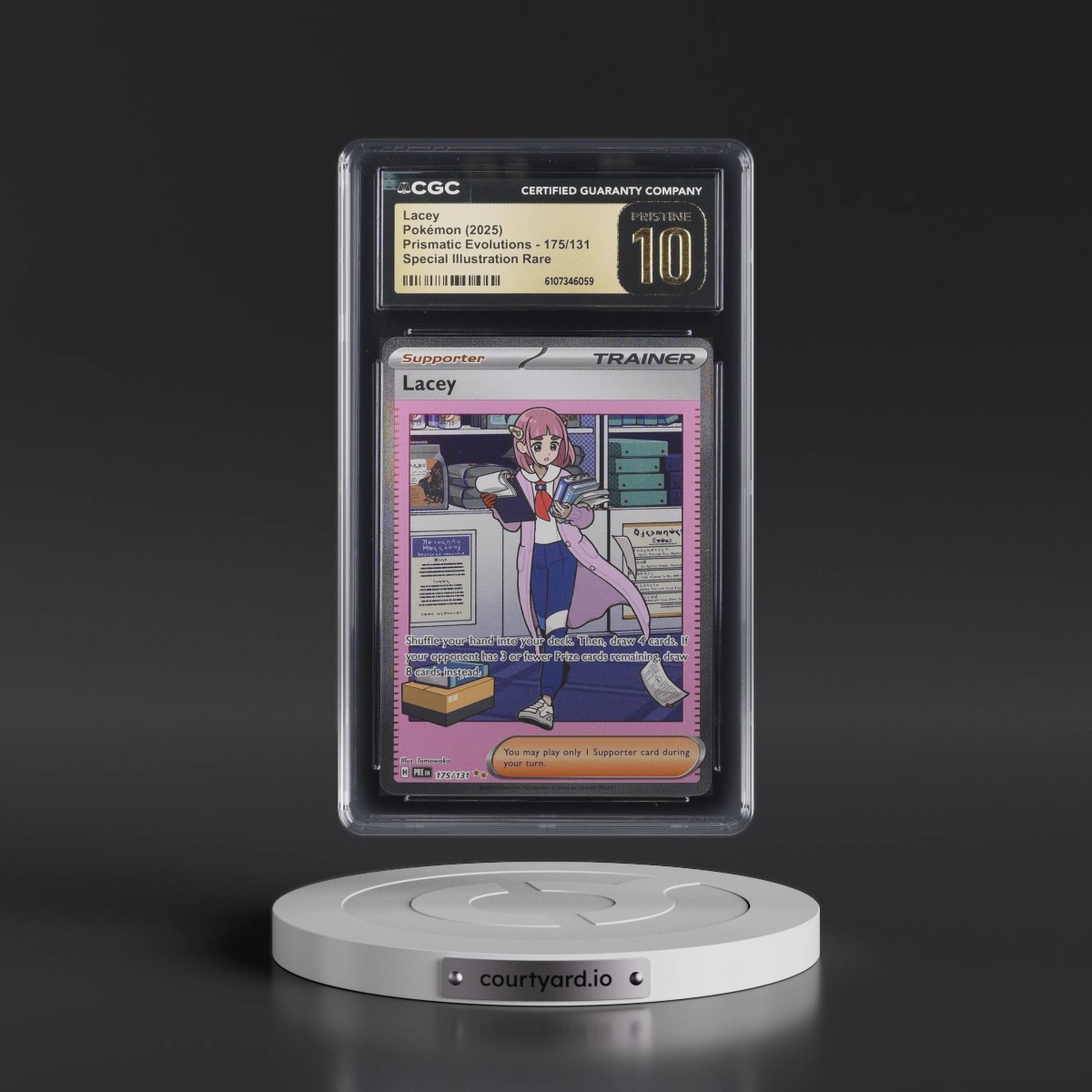 2024 Prismatic Evolutions - PRE EN #175/131 Lacey - Special Illustration Rare (Holo) (CGC 10 PRISTINE)