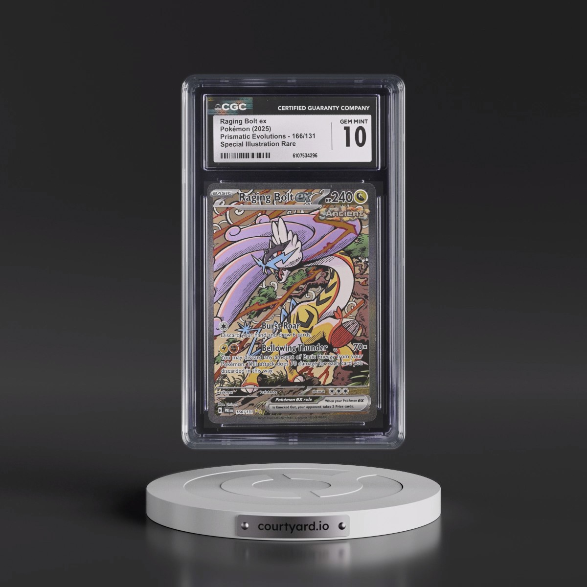 2024 Prismatic Evolutions - PRE EN #166/131 Raging Bolt ex - Special Illustration Rare (Holo) (CGC 10 GEM MINT)