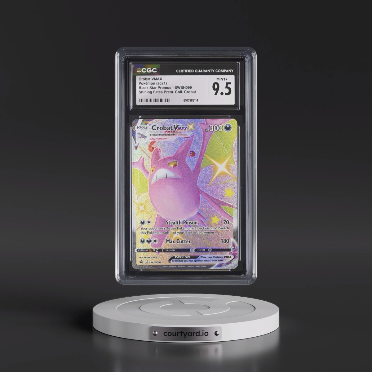 2017 Black Star Promos - Sword & Shield #SWSH099 Crobat VMAX - Holo Shining Fates Premium Collection - Crobat (CGC 9.5 MINT+)