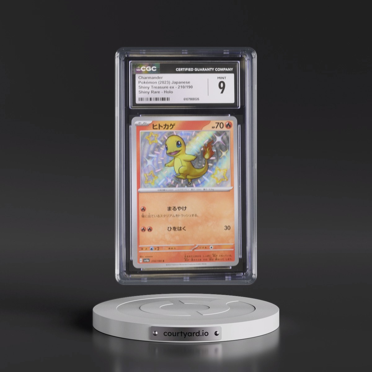 2023 Shiny Treasure ex #210/190 Charmander - Shiny Rare Holo (CGC 9 MINT)