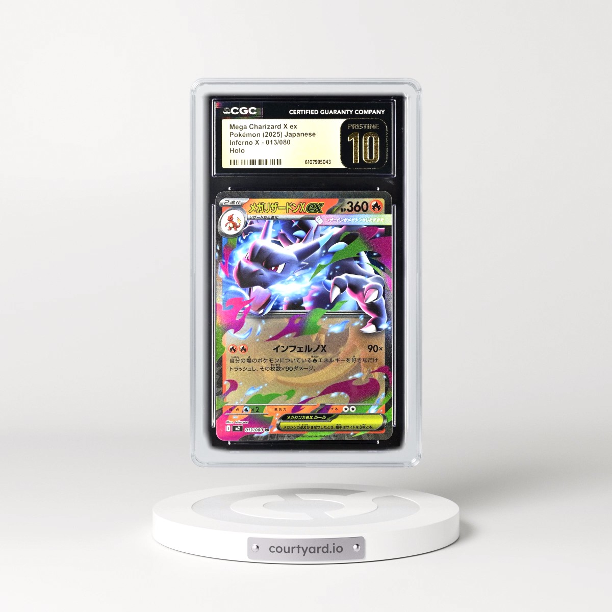 2025 Inferno X - M2 #013/080 Mega Charizard X ex - Holo (CGC 10 PRISTINE)