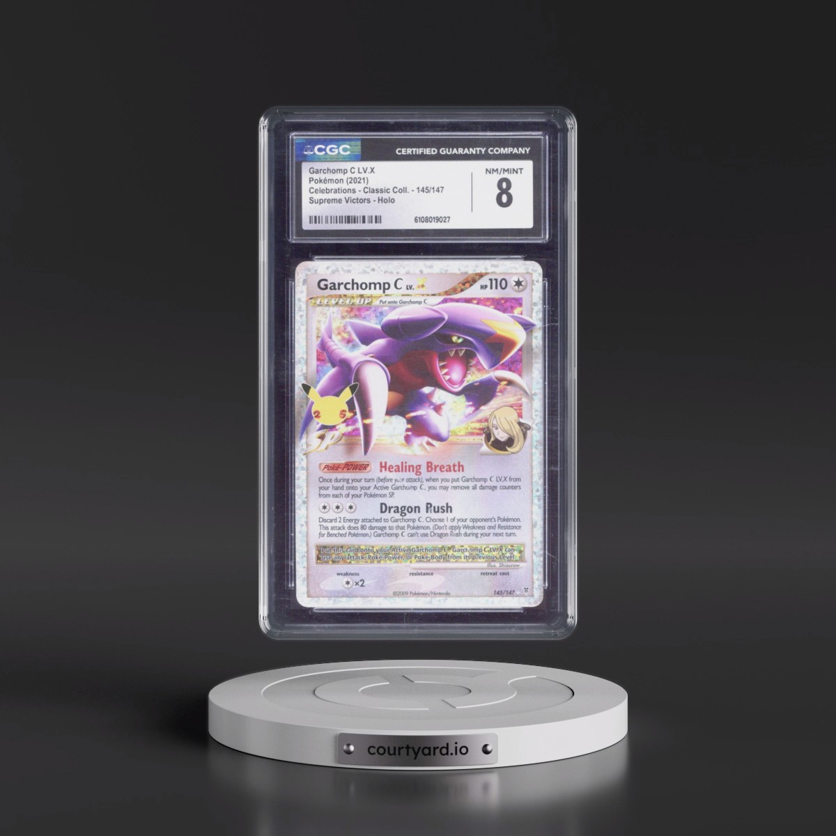 2021 Celebrations - Classic Collection #145/147 Garchomp C LV.X - Supreme Victors Holo (CGC 8 NM-MT)