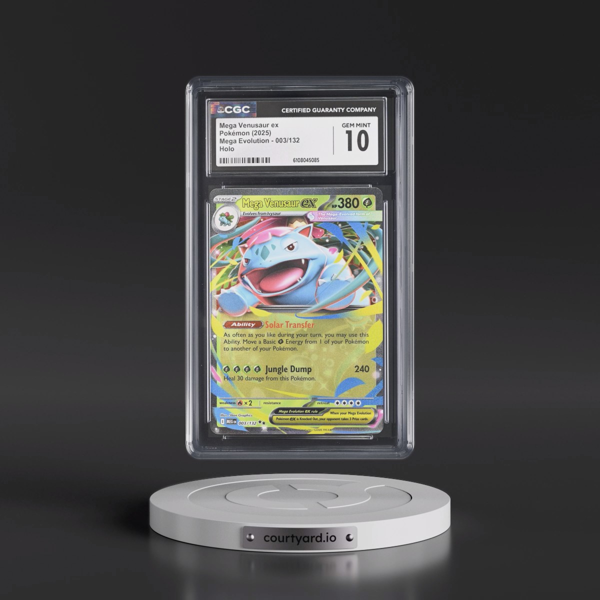 2025 Mega Evolution - MEG EN #003/132 Mega Venusaur ex - Holo (CGC 10 GEM MINT)