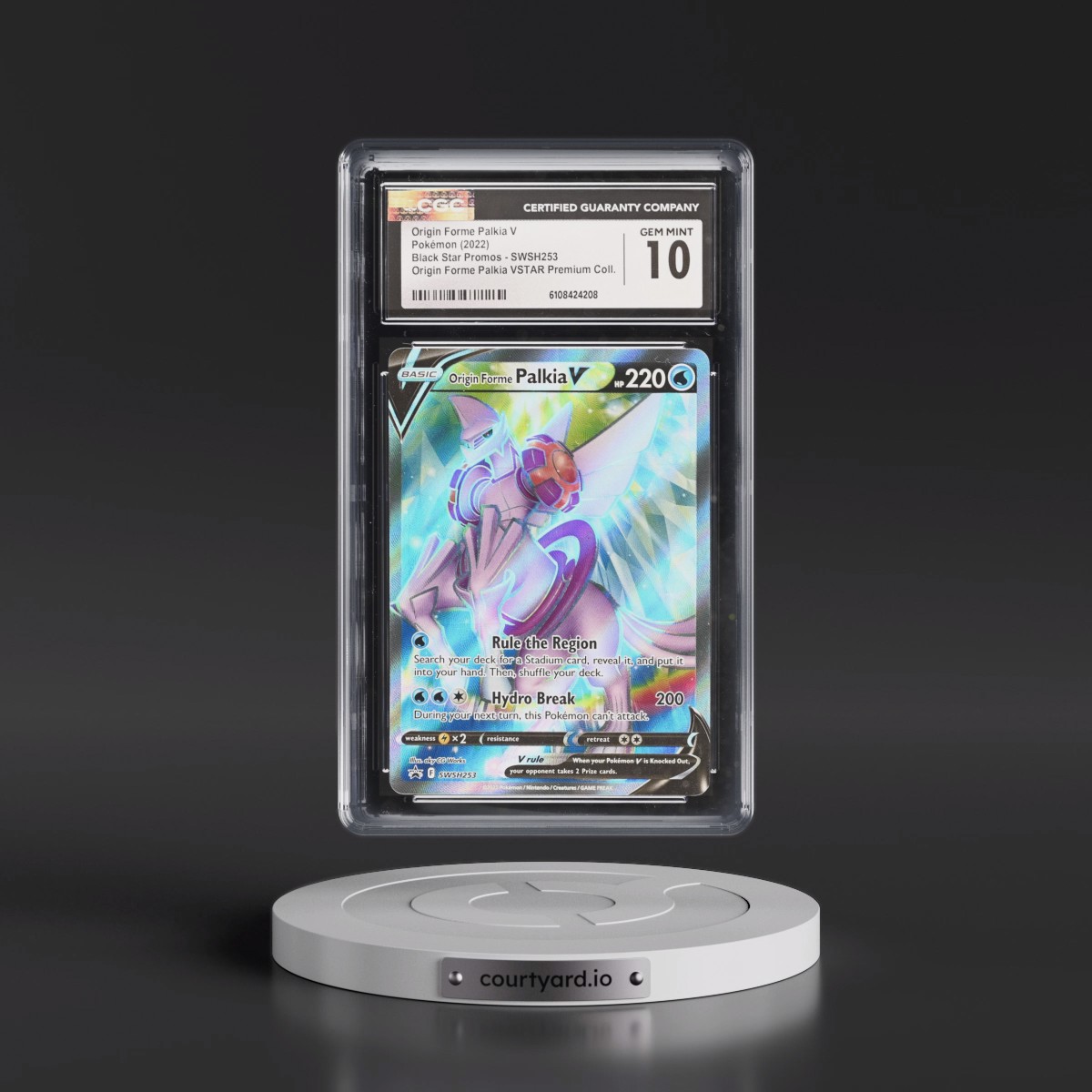 2017 Black Star Promos - Sword & Shield #SWSH253 Origin Forme Palkia V - Origin Forme Palkia VSTAR Premium Collection (Holo) (CGC 10 GEM MINT)