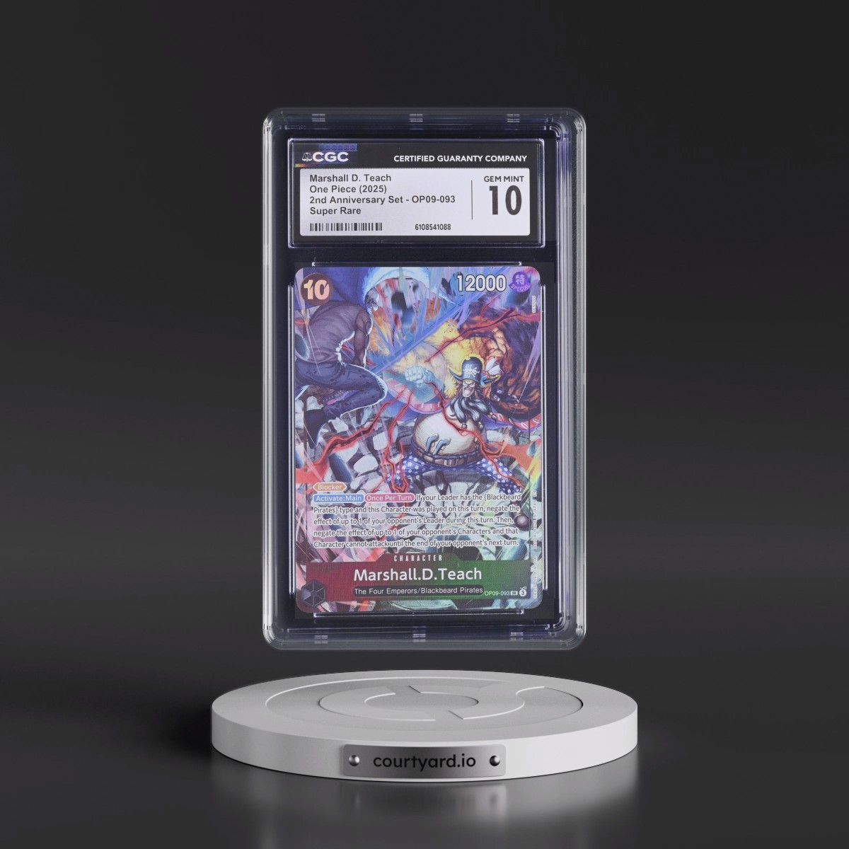 2025 2nd Anniversary Set - English #OP09-093 Marshall D. Teach (CGC 10 GEM MINT)