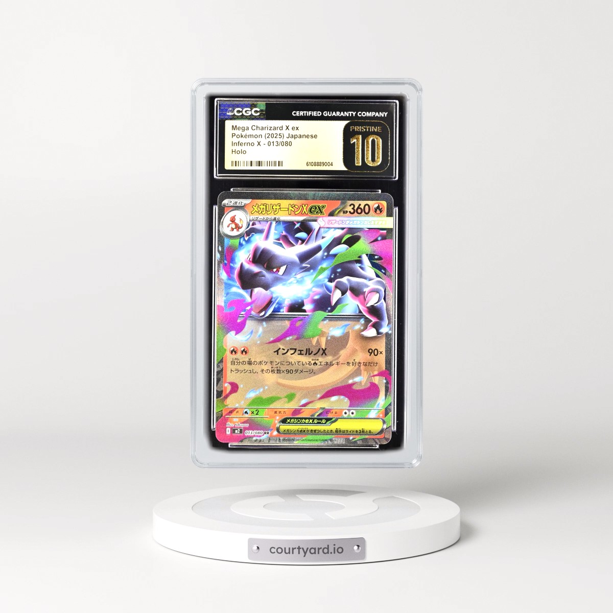 2025 Inferno X - M2 #013/080 Mega Charizard X ex - Holo (CGC 10 PRISTINE)