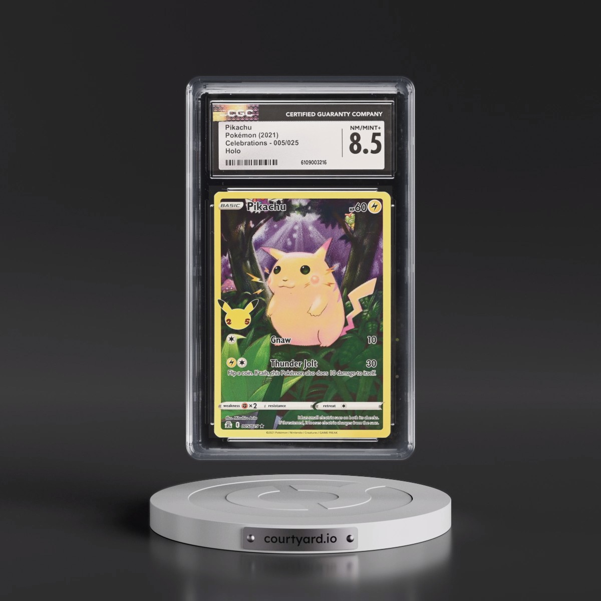 2021 Celebrations #005/025 Pikachu - Holo (CGC 8.5 NM-MT+)