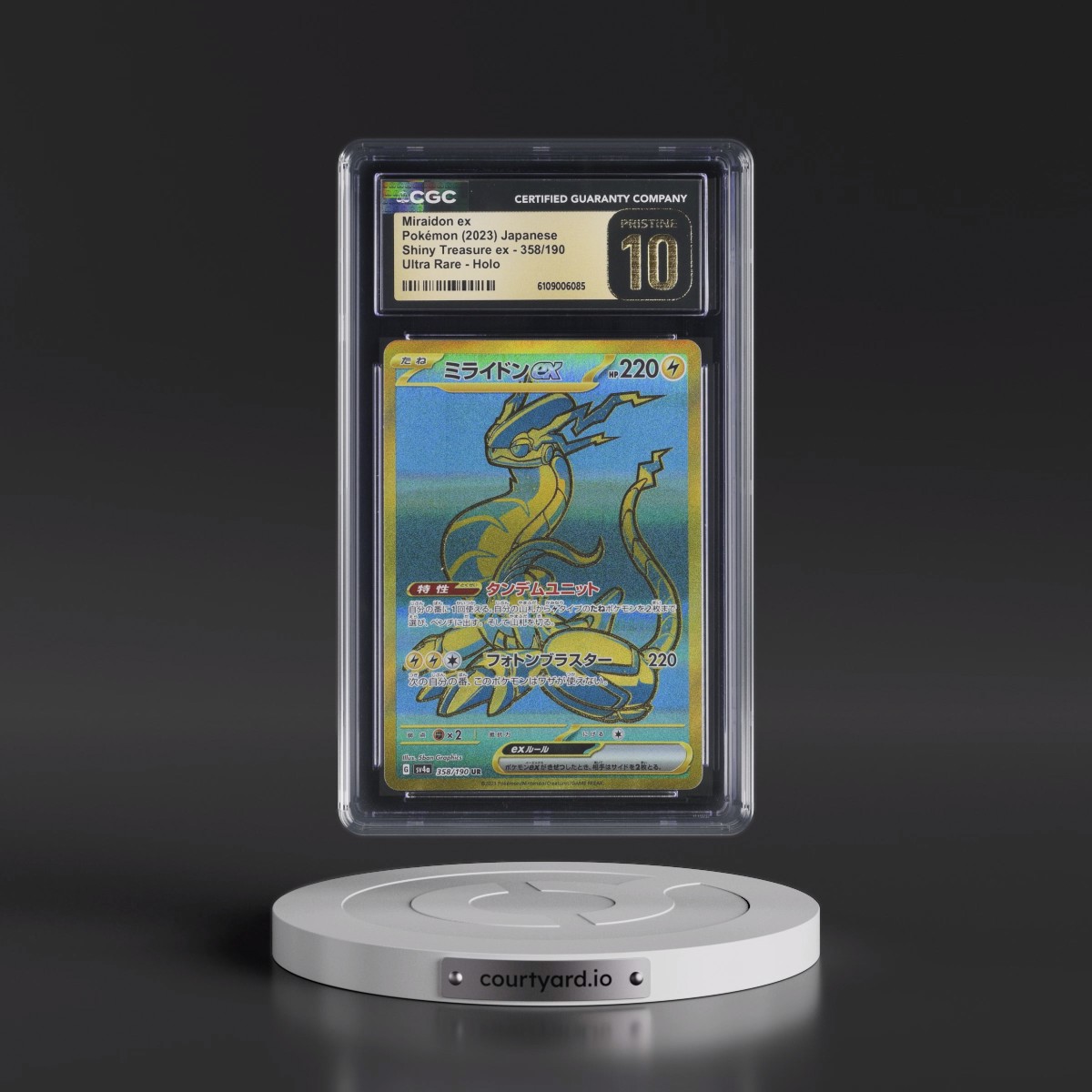 2023 Shiny Treasure ex #358/190 Miraidon ex - Ultra Rare Holo (CGC 10 PRISTINE)