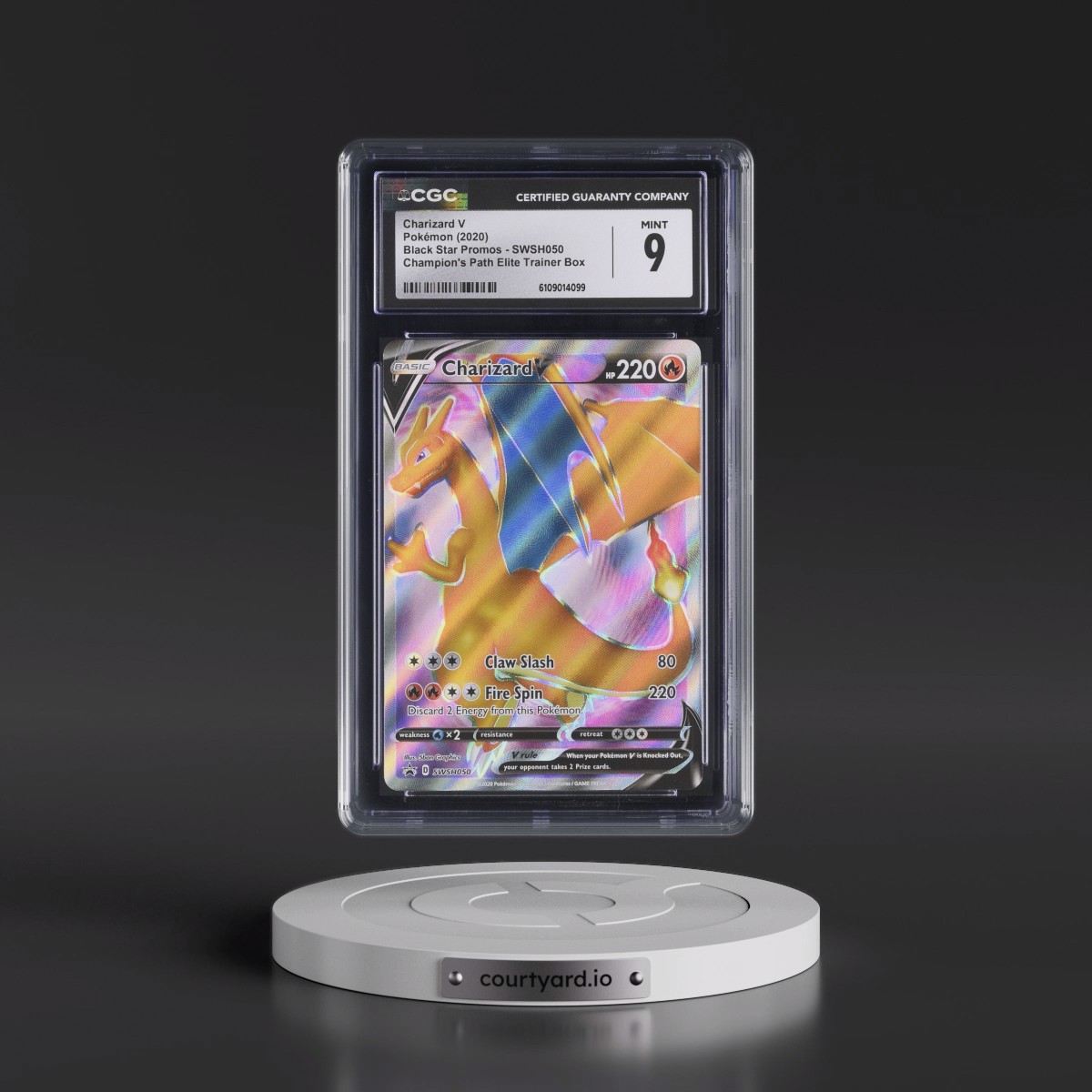 2017 Black Star Promos - Sword & Shield #SWSH050 Charizard V - Champion's Path Elite Trainer Box (Holo) (CGC 9 MINT)