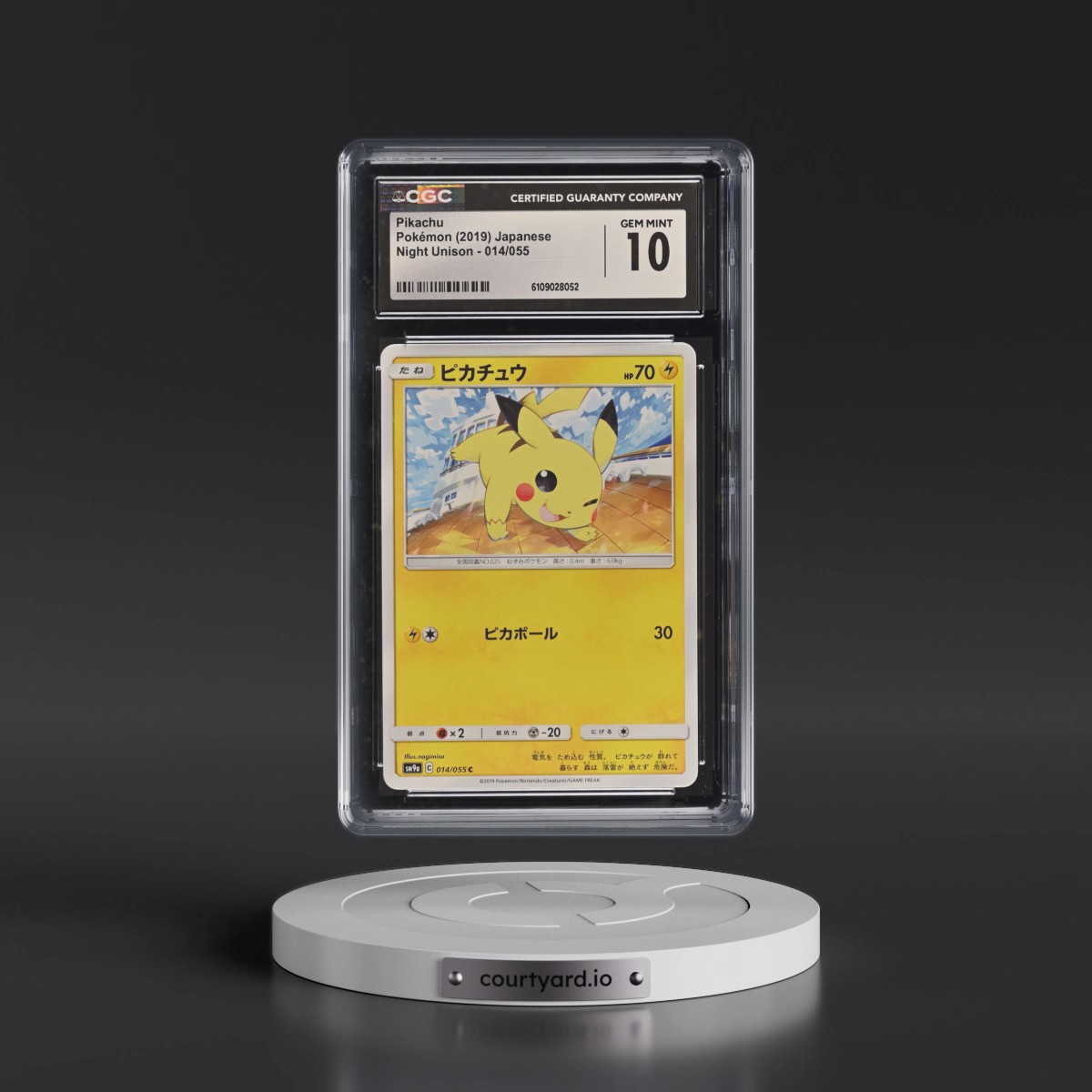 2019 Night Unison #014/055 Pikachu (CGC 10 GEM MINT)
