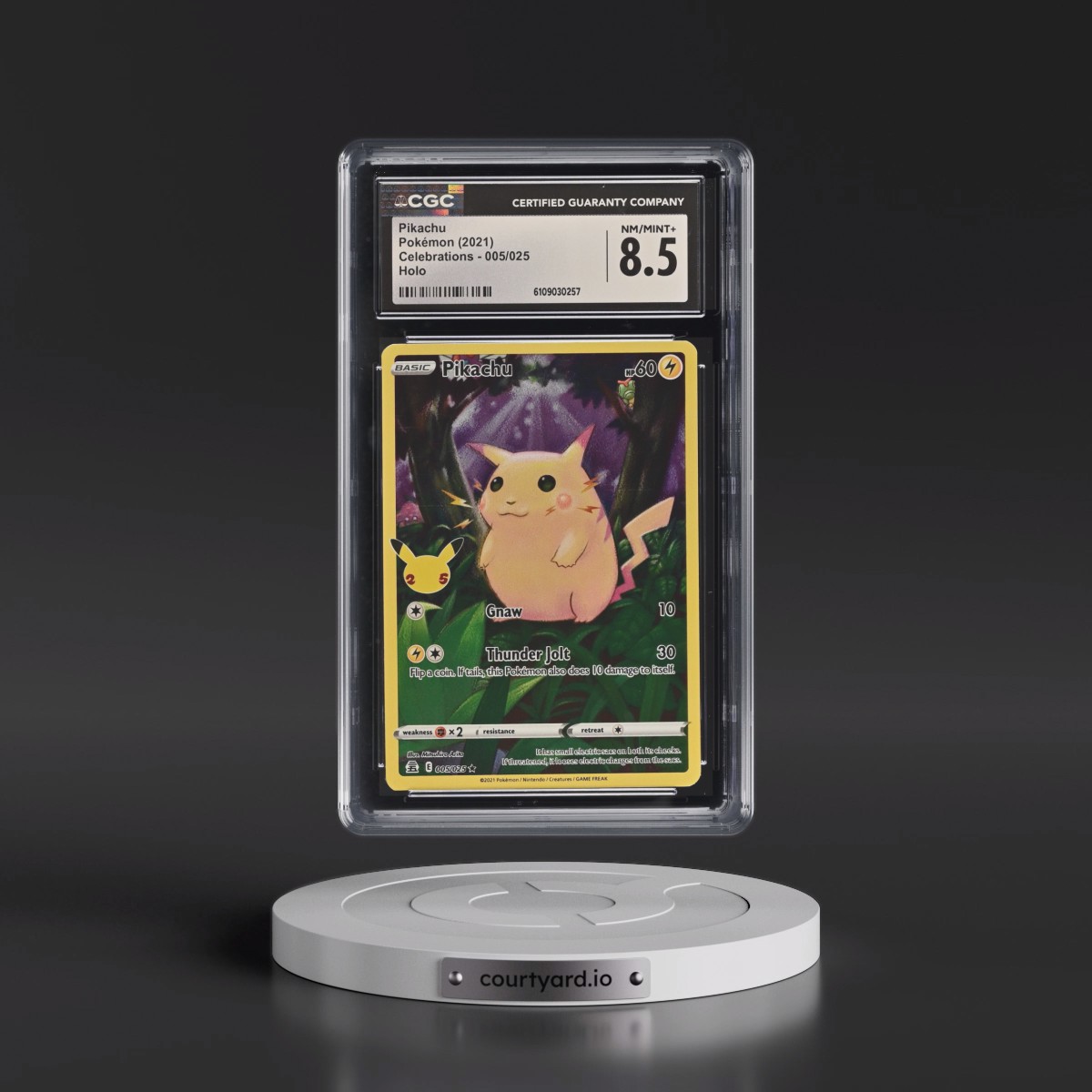 2021 Celebrations #005/025 Pikachu - Holo (CGC 8.5 NM-MT+)
