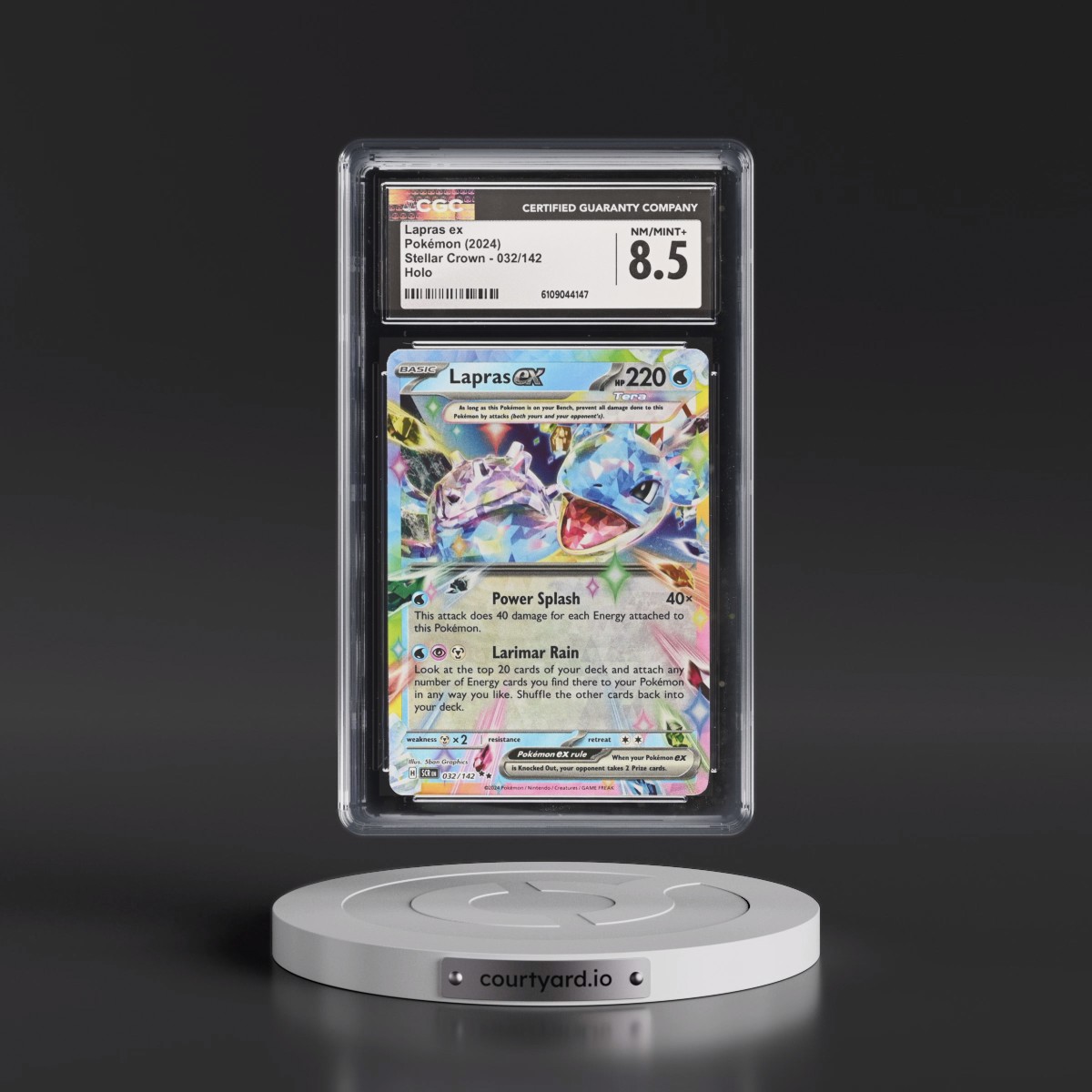 2024 Stellar Crown - SCR EN Lapras ex - Holo #032/142 CGC 8.5
