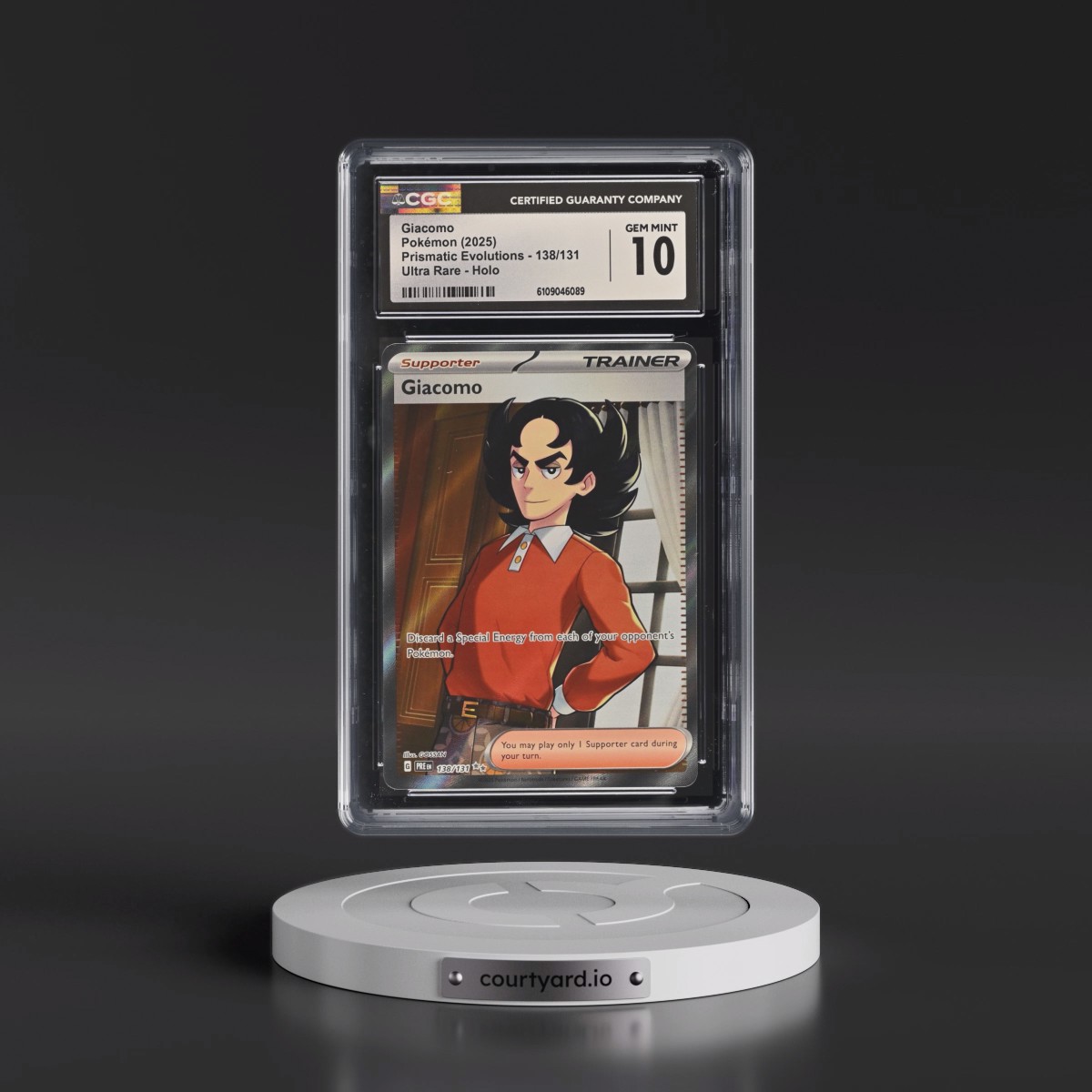 2024 Prismatic Evolutions - PRE EN #138/131 Giacomo - Ultra Rare Holo (CGC 10 GEM MINT)