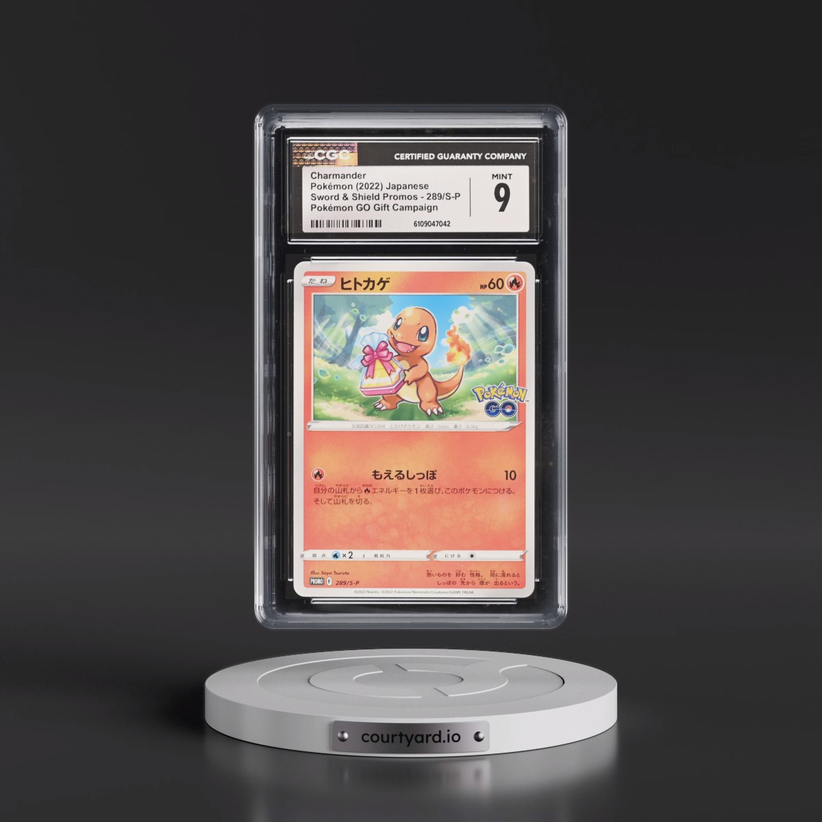 2019 Sword & Shield Promos #289/S-P Charmander - Pokémon GO Promo Gift Campaign (CGC 9 MINT)