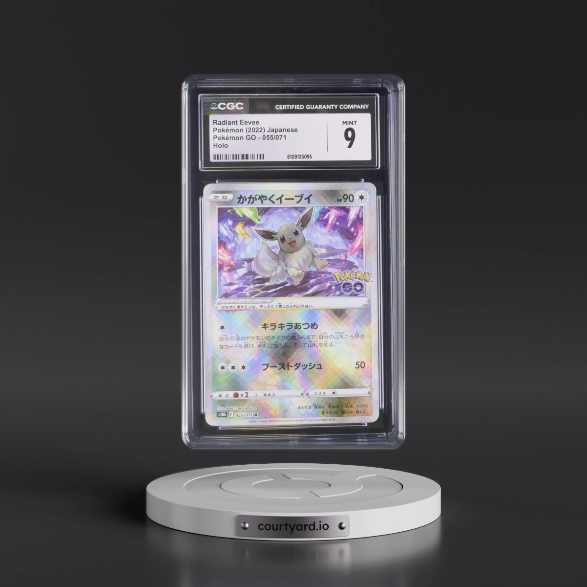 2022 Pokémon GO #055/071 Radiant Eevee - Holo (CGC 9 MINT)