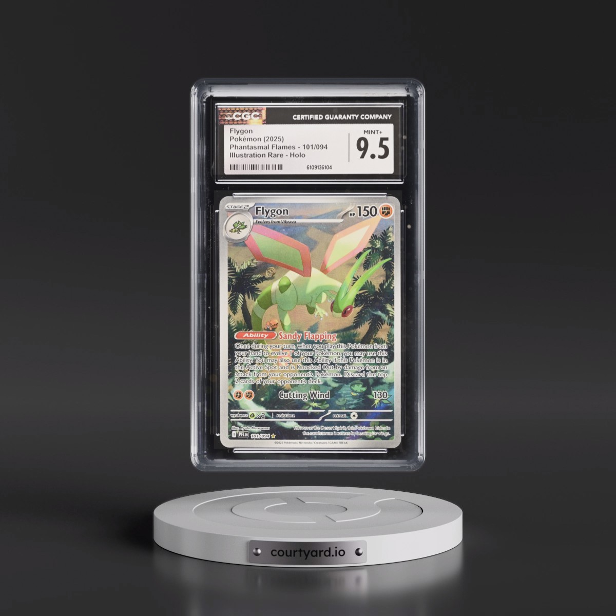 2025 Phantasmal Flames - PFL EN Flygon - Illustration Rare Holo #101/094 CGC 9.5