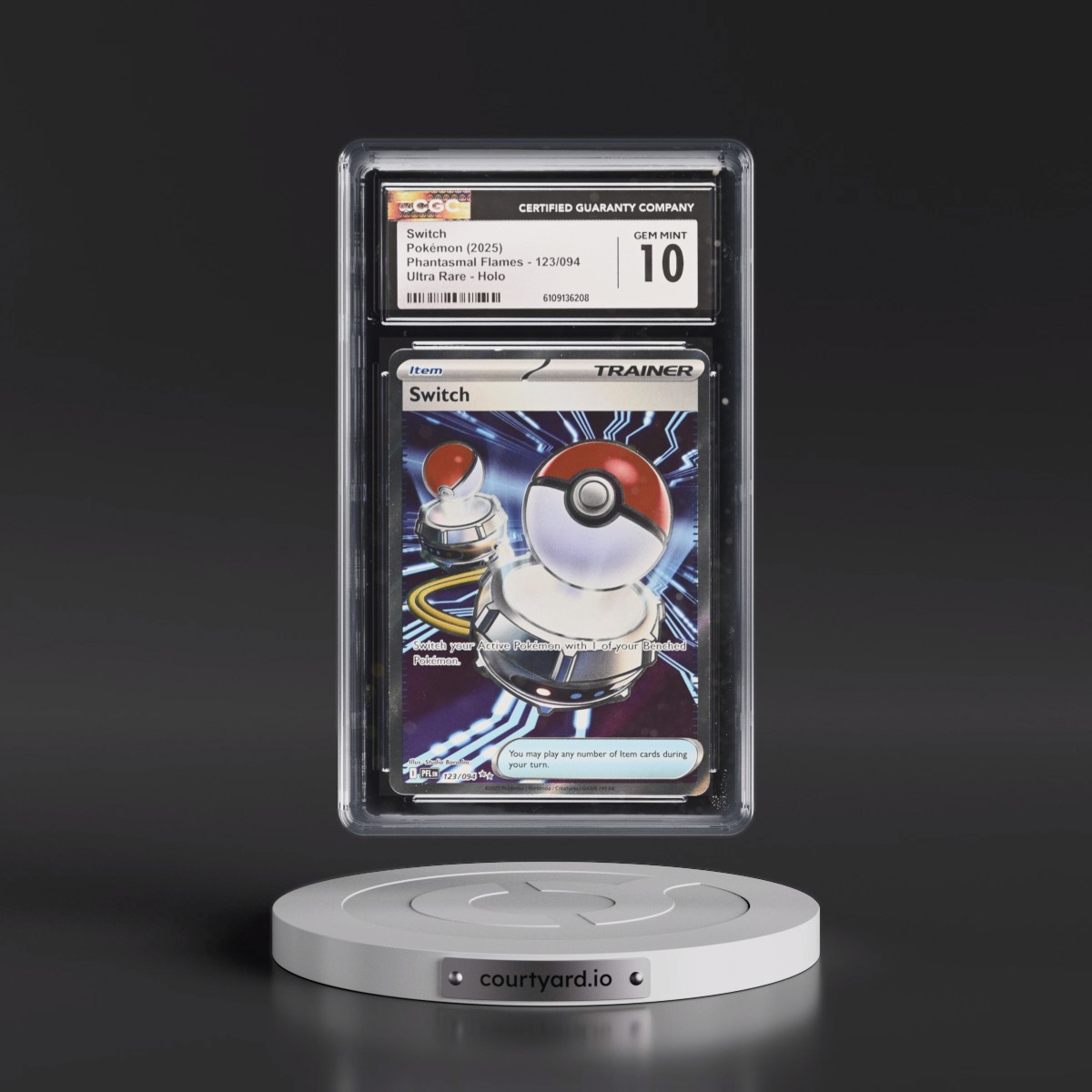 2025 Phantasmal Flames - PFL EN #123/094 Switch - Ultra Rare Holo (CGC 10 GEM MINT)