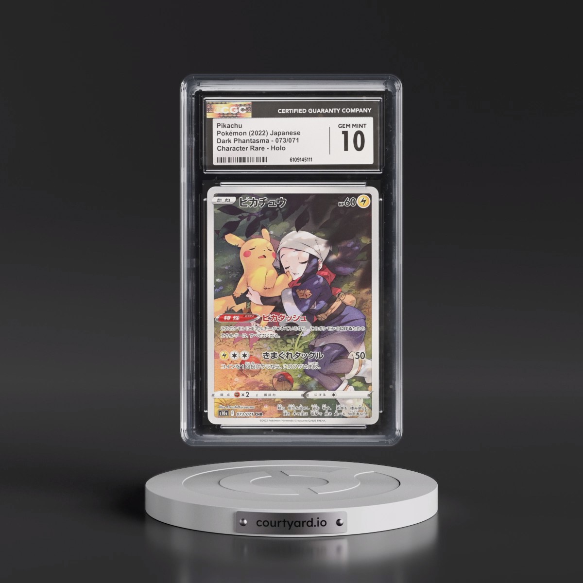 2021 Dark Phantasma #073/071 Pikachu - Character Rare Holo (CGC 10 GEM MINT)